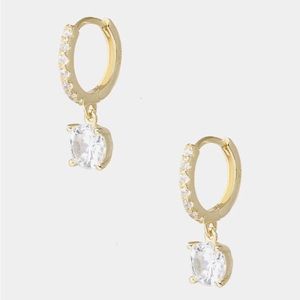 Cupcakes & Cashmere The Tasha Drop Huggie Earrings
